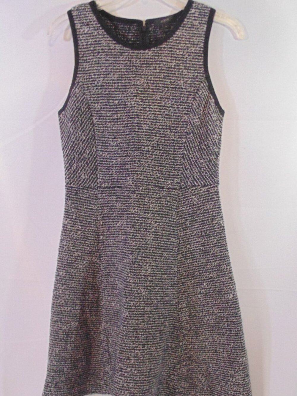 J. Crew Tweed Wool Blend Fit and Flare Dress Size 4 Sleeveless Business Size 4